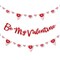 Big Dot of Happiness Conversation Hearts - Valentine's Day Party Letter Banner Decoration - 36 Banner Cutouts and Be My Valentine Banner Letters